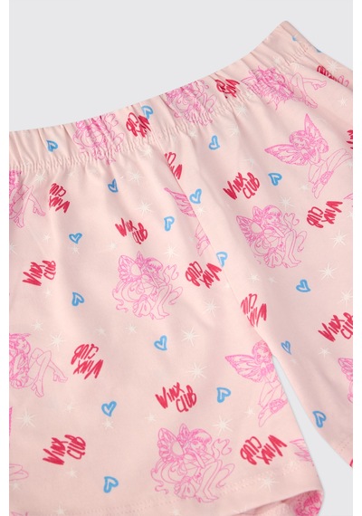 Panço Winx Club Kız Çocuk Stella Pembe Pijama Takımı 2611gk39009
