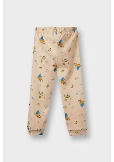 Defacto Erkek Bebek Pijama Takımı Uzay Baskılı Uzun Kollu Üst Uzun Alt F0550a525aubg286 Bej Defacto Erkek Bebek Pijama Takımı Uzay Baskılı Uzun Kollu Üst Uzun Alt F0550a525aubg286 Bej