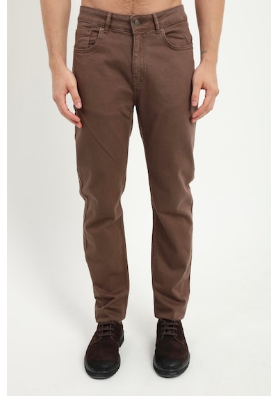 Dufy Erkek Slim Fit Kahve Pantolon-19088