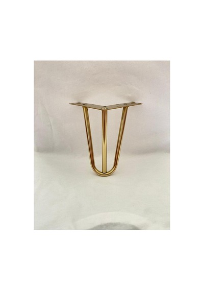 20 Cm Mil Model Gold %100 Metal Mobilya, Dolap, Koltuk, Kanepe, Tv Ünitesi Ayakları 4 Adet Altın