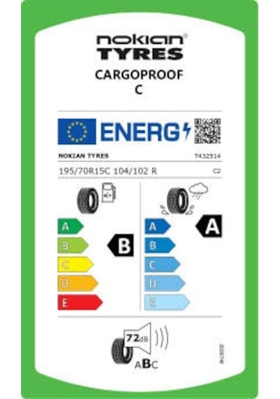 Nokian Tyres 195/70 R15C 104/102R Cargoproof C Yaz Lastiği 2025