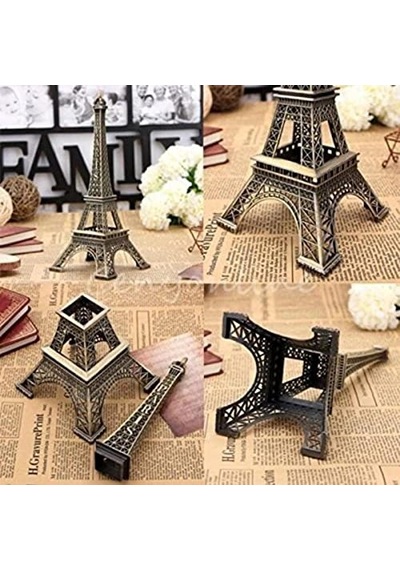 Minyatür Metal Eyfel Kulesi Dekoratif Biblo 25 Cm Standart