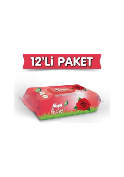 Sleepy Gül Kokulu Islak Havlu 12X90 Lı 12 Paket 1080 Yaprak