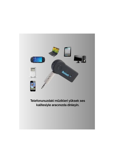 Araç İçi Bluetooth Aux Müzik Ve Telefon Görüşmesi Adaptörü - Hs08378003-6208