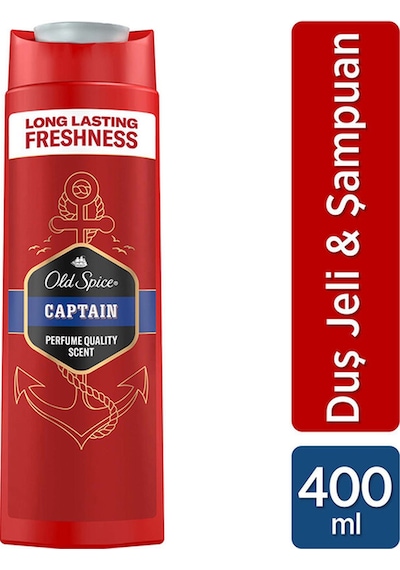2 Adet Old Spice Captain Duş Jeli 400 Ml