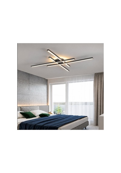 Antrasit Led Tavan Lambası 3000k Sarı Işık Modern Avize