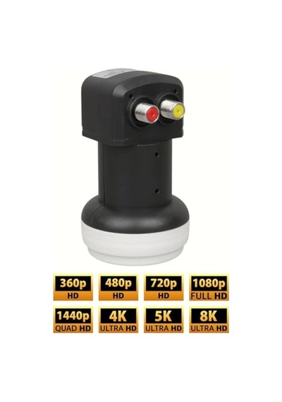 Ultra Hd 3d 4k Uyumlu Yağmur Korumalı Ikili 2 Li Çanak Uydu Lnb Kablosuz