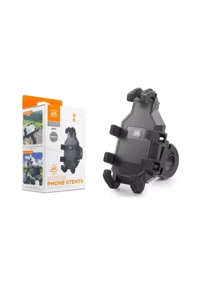 Subzero Hr92 Premium Motosiklet Telefon Tutucu 360 Döner & Sağlam Metal Tasarım Siyah