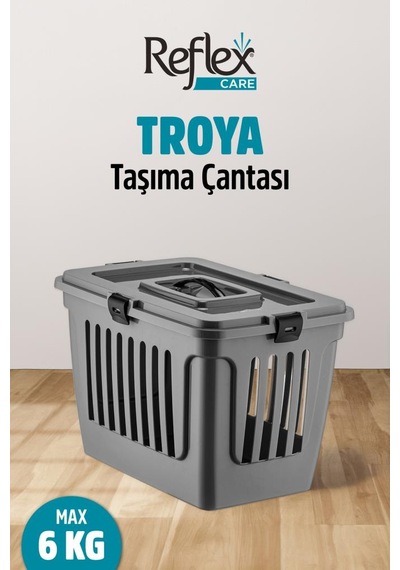 Reflex Care Troya Kedi Ve Köpek Taşıma Çantası Gri 49,5 X 33,5 X 33 Cm Reflex Care Troya Kedi Ve Köpek Taşıma Çantası Gri 49,5 X 33,5 X 33 Cm