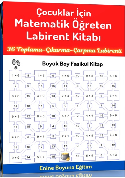 Çocuklar için Matematik Öğreten Labirent Kitabı