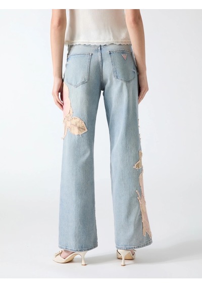 Guess Rey Loose Fit Kadın Jean Pantolon W6ya4bd1772 Mavi