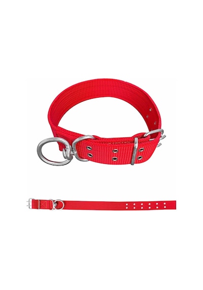 Savex Dokuma Köpek Boyun Tasması Kırmızı 5 80 Cm Fosforlu Sarı
