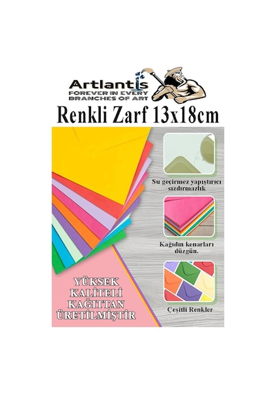 Mavi Zarf 13x18 Cm 100 Adet Mavi Mektup Zarfı Davetiye Zarfı Kartpostal Çekiliş Hediye Zarfı