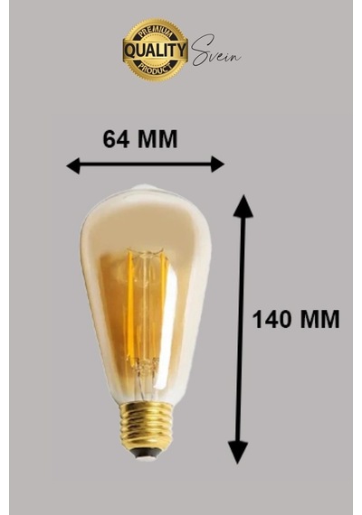 Cata 4 Adet Vintage Spiral Filament Rustik Retro Akkor Led Ampul Yüksek Işıklandırma Lamba Gün Işığı Çok Renkli