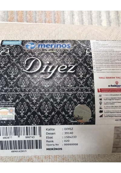 Merinos Halı Diyez Serisi 39140 020 Tüm Ebatlar