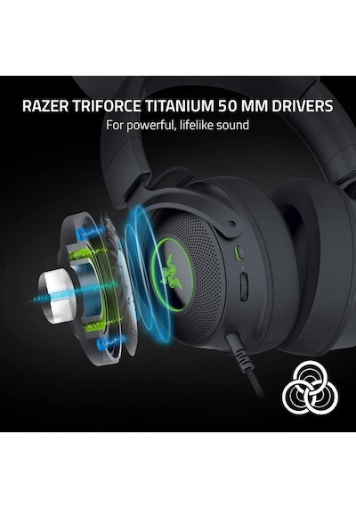 Razer Kraken Kitty V2 Pro - Değiştirilebilir Kulaklı Kablolu Rgb