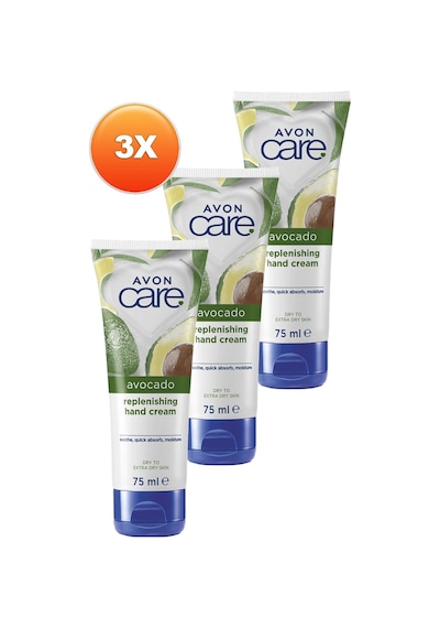 Avon Care Kuru Ciltler İçin Avokado Özlü El Krem 3 x 75 ML