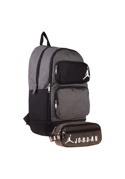 Jordan Air Cleveland Grey Gri İkili Sırt Çantası Ve Kalemlik Seti - Erkek Çocuk - Setja-q3170c
