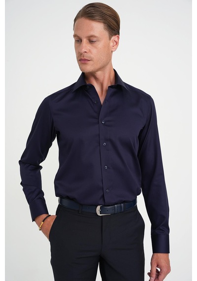 Efor Slim Fit %100 Pamuk Non Iron Kumaş Klasik Lacivert Gömlek Gk 734 Lacivert Efor Slim Fit %100 Pamuk Non Iron Kumaş Klasik Lacivert Gömlek Gk 734 Lacivert