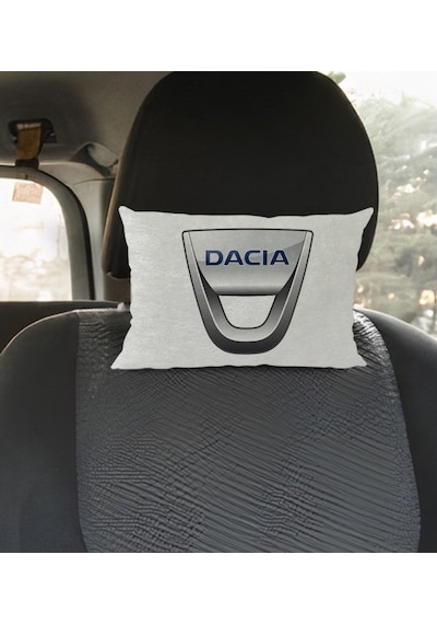 Bk Gift Dacia Tasarımlı Dikdörtgen Araç Koltuk Yastığı-1