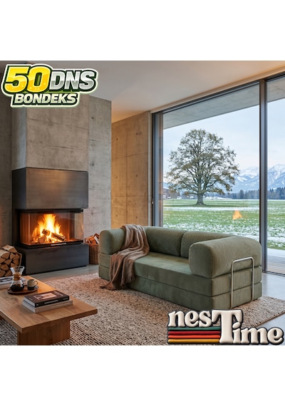 Nestime 200x100 Comfortnest Kanepe / Aktivite Koltuğu / Yatak 50 Dns Dayanıklı Orta Sert Sünger, Çıkarılabilir Kılıf, Pati Dostu Fitilli Kadife Kumaş Yeşil Nestime 200x100 Comfortnest Kanepe / Aktivite Koltuğu / Yatak 50 Dns Dayanıklı Orta Sert Sünger, Çıkarılabilir Kılıf, Pati Dostu Fitilli Kadife Kumaş Yeşil