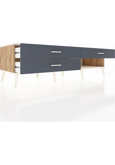 Kronos Tv Ünitesi 3 Çekmeceli 176x59x51 Çam-aytaşı/antrasit Aytası/antrasıt Kronos Tv Ünitesi 3 Çekmeceli 176x59x51 Çam-aytaşı/antrasit Aytası/antrasıt