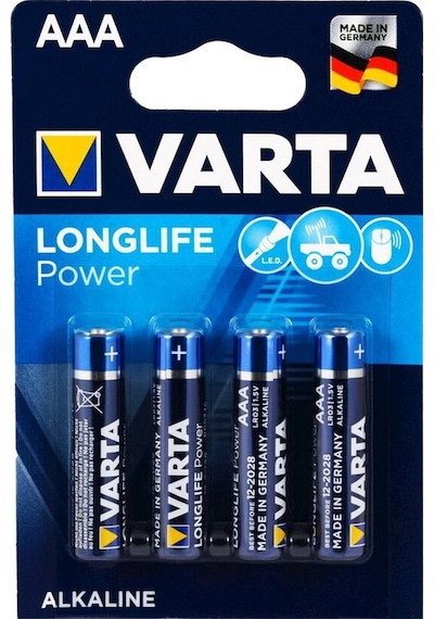 Varta 4903 Longlife Power AAA İnce Kalem Pil 4'lü