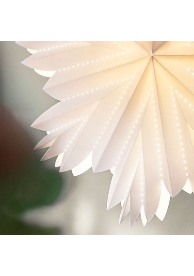 Ikea Stråla Abajur Başlığı, Beyaz, 55 Cm, Petal Yıldız