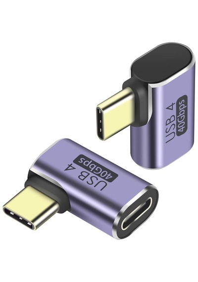 Cr47 Usb4 Type-c Dişi - Erkek Dönüştürücü Adaptör 40 Gbps Veri Transferi, 100w Pd Hızlı Şarj & 8k Görüntü Aktarımı Destekli Mini Dönüştürücü