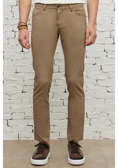 AC&Co / Altınyıldız Classics Erkek Bej Slim Fit Dar Kesim 5 Cep Armürlü Esnek Pantolon Bej AC&Co / Altınyıldız Classics Erkek Bej Slim Fit Dar Kesim 5 Cep Armürlü Esnek Pantolon Bej
