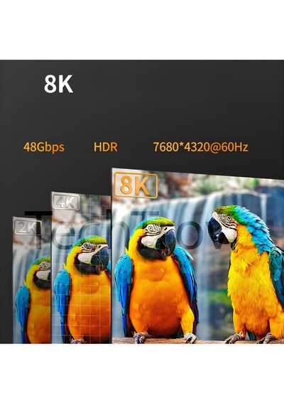 Ultra Hdtv 8k Yüksek Hızlı 2 Metre Hdmı Kablosu 8k