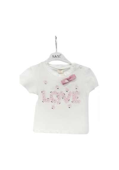 Zekids Kız Bebek Papatya Desenli Pantolonlu Takım-14532 Pembe