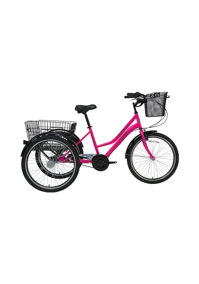 Bisan Porter Üç Tekerli Bisiklet 44cm V 24 Jant 3 Vites Kırmızı Beyaz Kırmızı