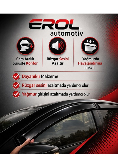 Bmw 3 Serisi F30 2012-2018 4'lü Sedan Cam Rüzgarlığı Siyah