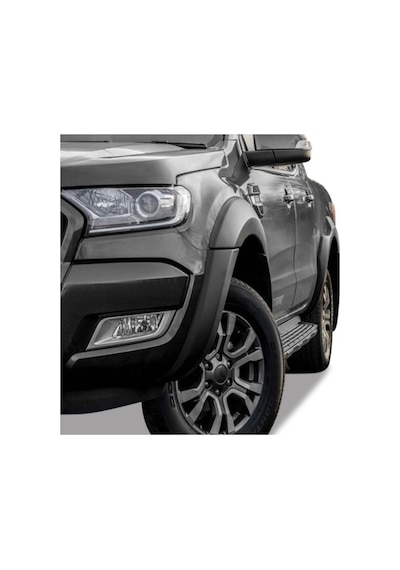 Ford Ranger 2018-2021 Slim Dodik Sensörsüz Çamurluk Dodik Seti / Fender Flare Mat Siyah