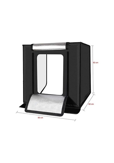 Triline 60x60cm Profesyonel Stüdyo Led Işıklı Ürün Fotoğraf Çadırı