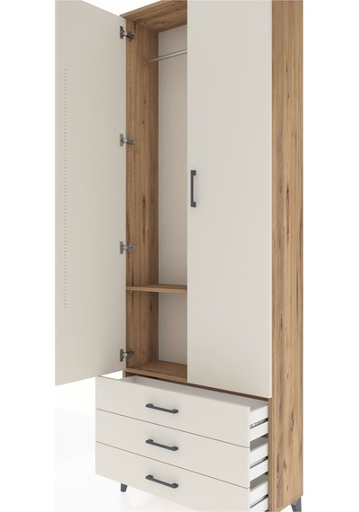Arges Dolap 2 Raflı 3 Çekmeceli Tek Askılı 88x30x243 Çam-aytaşı Çam Arges Dolap 2 Raflı 3 Çekmeceli Tek Askılı 88x30x243 Çam-aytaşı Çam