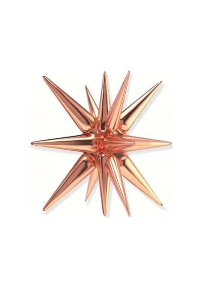 Beysüs Rosegold Starburst Kutup Yıldızı Folyo Balon rose gold