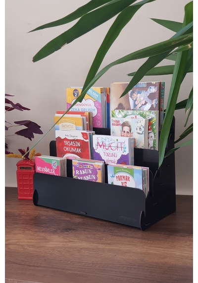 Mini Lucky Montessori Çocuk Kitaplığı 4 Raflı Ahşap Çocuk Odası Kitaplık Masaüstü Mini Kitaplık Siyah - 570895571 Siyah Mini Lucky Montessori Çocuk Kitaplığı 4 Raflı Ahşap Çocuk Odası Kitaplık Masaüstü Mini Kitaplık Siyah - 570895571 Siyah