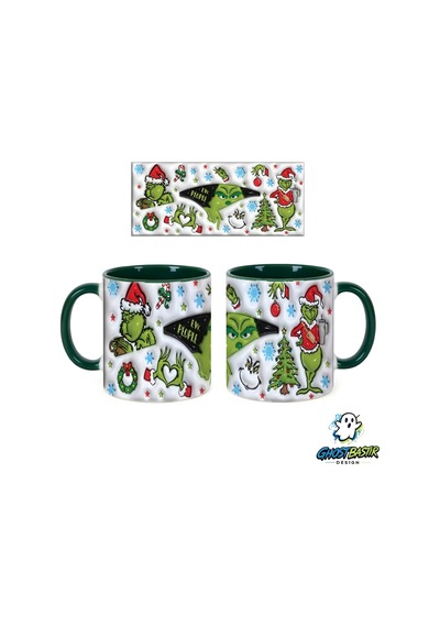 Grinch Noel Yılbaşı Kupa Bardak Tek Adet K0746 çok renkli
