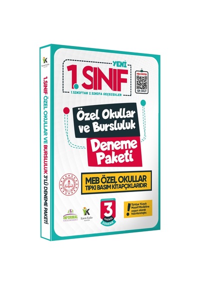 1. Sınıf Özel Okullar ve Bursluluk Hazırlık MEB Tıpkı Basım Deneme 3lü Fasikül SETİ