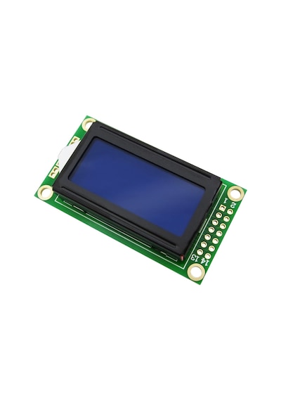 Alkatronik-0802A 8X2 Karakter Lcd Modül Mavi Backlight Display Ekran 2 Satır