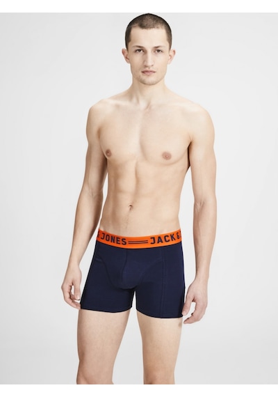 Jack & Jones Jack Jones Erkek Karışık Renkli 3'Lü Boxer 12113943 Çok Renkli