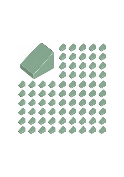 Yedek Parçalar: Slope: 100 Adet 1x1x2/3 Kum Yeşili - Sand Green 54200