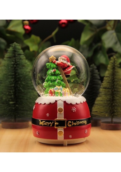Hediyebiziz  Yılbaşı Kar Küresi Noel Işıklı Ve Müzikli Christmas Noel Baba -7