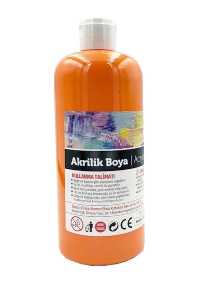 Red Apple Akrilik Boya 500 Gr Turuncu Ra 500-18