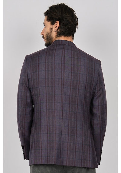 Yünsa Erkek Ekoseli Spor Yün Ceket 2661000 Bordo(531445841) Bordo