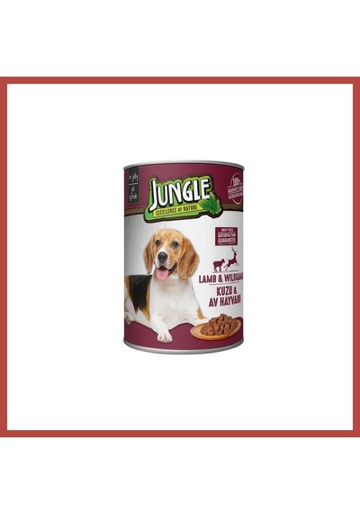 Jungle Köpek Konserve Kuzulu 400gr 1 Adet Erdotıca