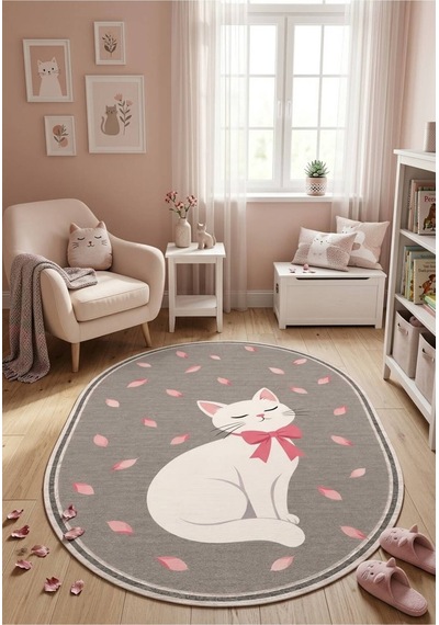Pati Dostu Kedi Desenli Dijital Baskı Pamuk Dokuma Kaymaz Taban Salon Halısı Ve Çocuk-genç Odası Oval Pembe 923552568 Oval Pembe Pati Dostu Kedi Desenli Dijital Baskı Pamuk Dokuma Kaymaz Taban Salon Halısı Ve Çocuk-genç Odası Oval Pembe 923552568 Oval Pembe
