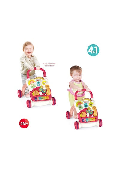 Walker Baby Piyanolu 4in1 Turkuaz Bebek Yürüteci